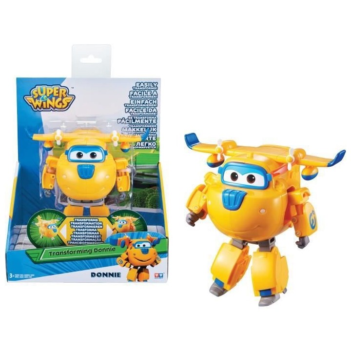 SUPER WINGS – TRANSFORMING DONNIE – Avion Jouet Transformable et F