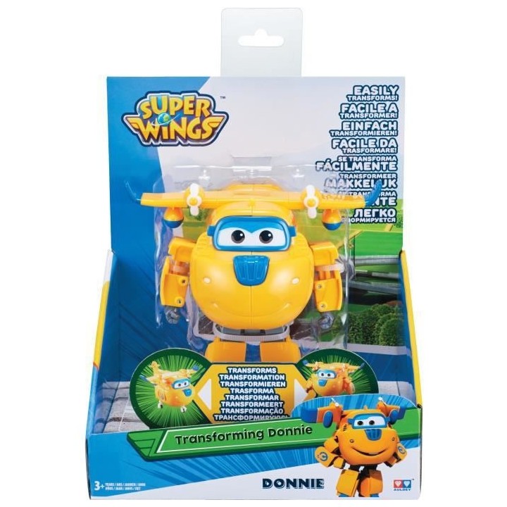 SUPER WINGS – TRANSFORMING DONNIE – Avion Jouet Transformable et F