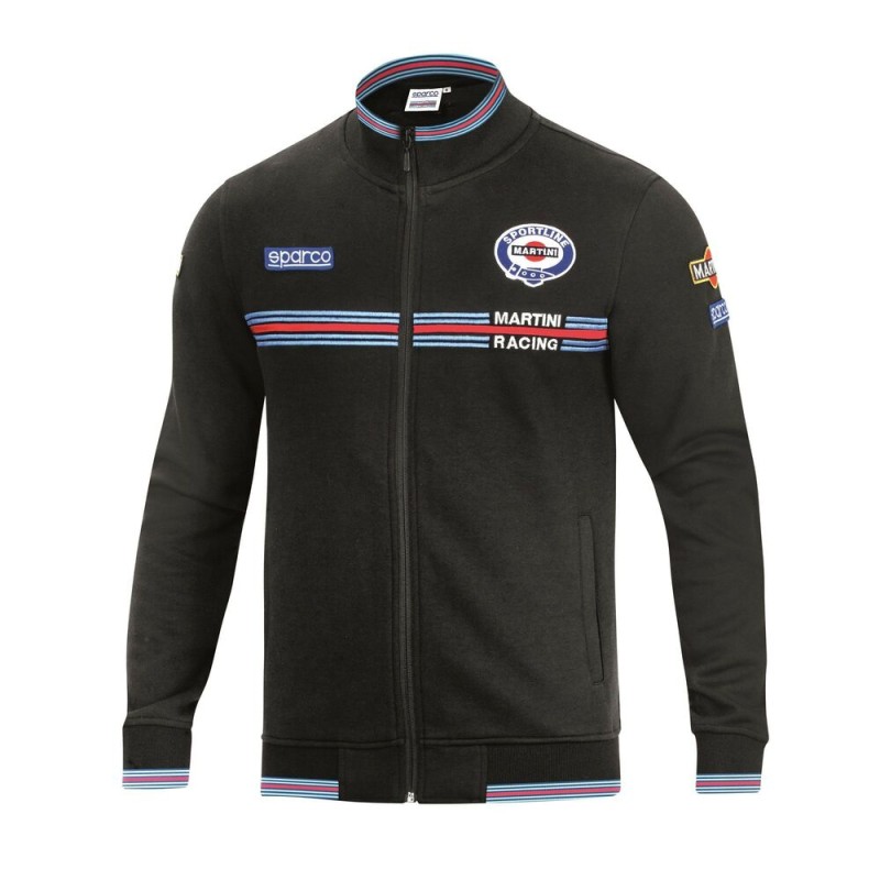 Sweat sans capuche homme Sparco MARTINI RACING Noir Taille XL