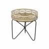 Table d'appoint DKD Home Decor Noir Marron 50 x 50 x 52 cm