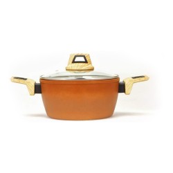 Casserole avec Couvercle Amercook Terre cuite (Ø 24 cm)