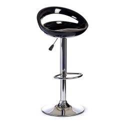 Tabouret Argenté Noir