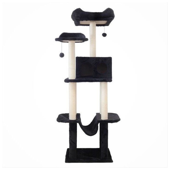 Arbre a chat TACO - 49x 49 x 163 cm - Noir