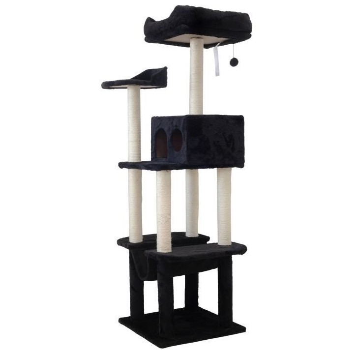 Arbre a chat TACO - 49x 49 x 163 cm - Noir