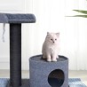 Arbre a chat TOBBY - 65 x 55 x 35cm - Gris&Noir