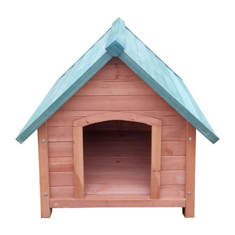 Niche en sapin BUDDY - 72x76x76cm - Pour chien - Bois