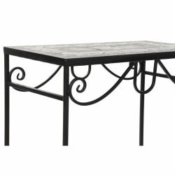 Jeu de 2 tables DKD Home Decor Noir Céramique Forge 48 x 30 x 58 cm (2 Unités)  