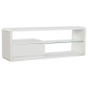 Meubles de télévision DKD Home Decor Blanc Verre 140 x 40 x 50 cm Bois MDF