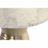 Table d'appoint DKD Home Decor Blanc Doré Métal Marbre 47 x 47 x 50 cm