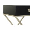 Table d'appoint DKD Home Decor Champagne Noir Métal MDF Moderne (48 x 35 x 68 cm)