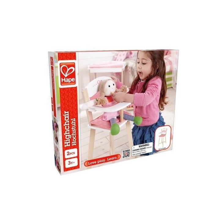 Hape Chaise haute pour poupée E3600