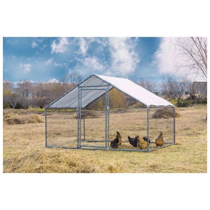 Enclos poulailler GALINA - 6m² - Métal