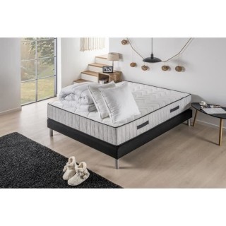 DEKO DREAM Extra Pack pret a dormir Matelas + Sommier 160x200 cm + Cou