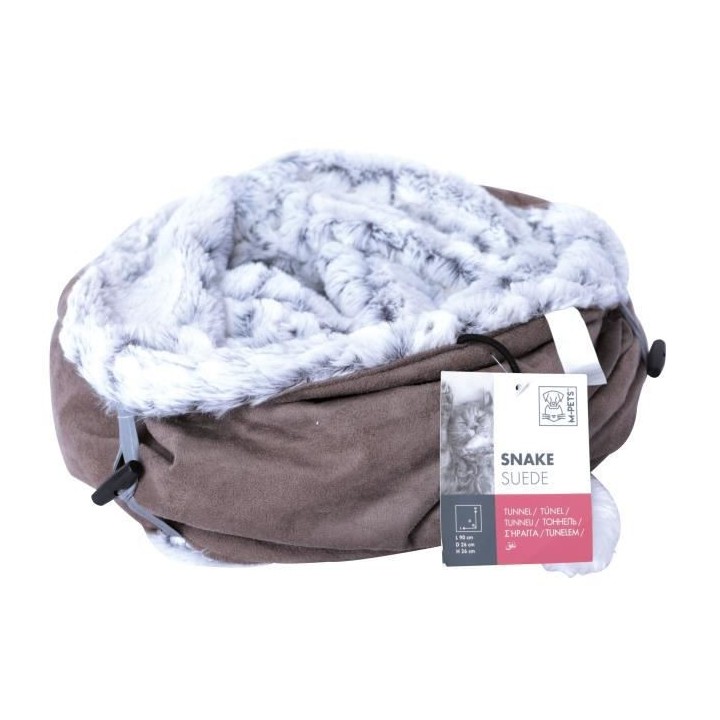 M PETS Snake Suede Tunnel pour chat