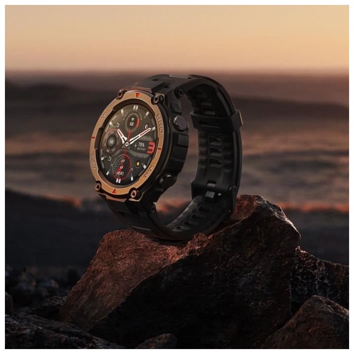 AMAZFIT T-Rex Pro - Montre connectée - Noir