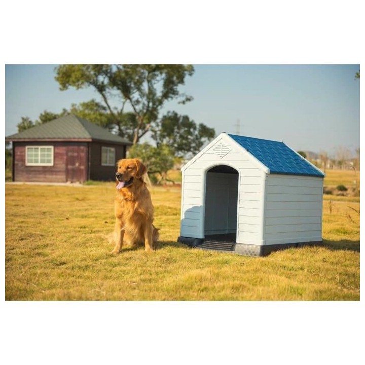 Niche en plastique OLAF - 87,7 x 78,5 x 81,5 cm - Toit Bleu