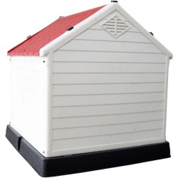 Niche en plastique OLAF - 73.6 x 66.5 x 69.5cm -Toit Rouge