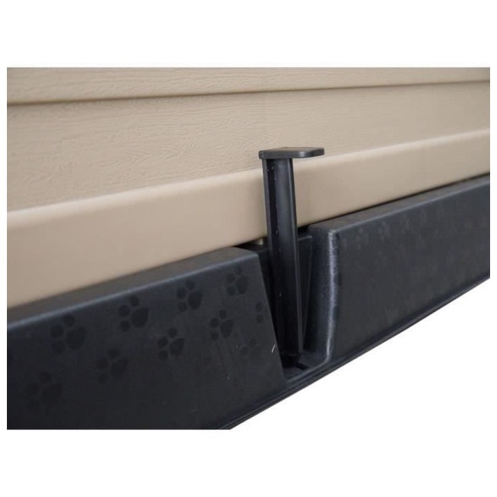 Niche en plastique pour chien - OLAF - Mocha et chocolat - 87.7*78.5*8