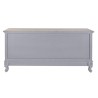 Meubles de télévision DKD Home Decor Bois de paulownia Bois MDF Gris Naturel 120 x 40 x 56.5 cm 120 x 40 x 56,5 cm