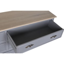 Meubles de télévision DKD Home Decor Bois de paulownia Bois MDF Gris Naturel 120 x 40 x 56.5 cm 120 x 40 x 56,5 cm