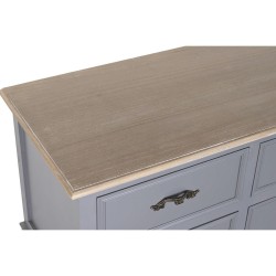 Meubles de télévision DKD Home Decor Bois de paulownia Bois MDF Gris Naturel 120 x 40 x 56.5 cm 120 x 40 x 56,5 cm