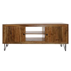 Meubles de télévision DKD Home Decor 145 x 42 x 61 cm Noir Marron Acacia