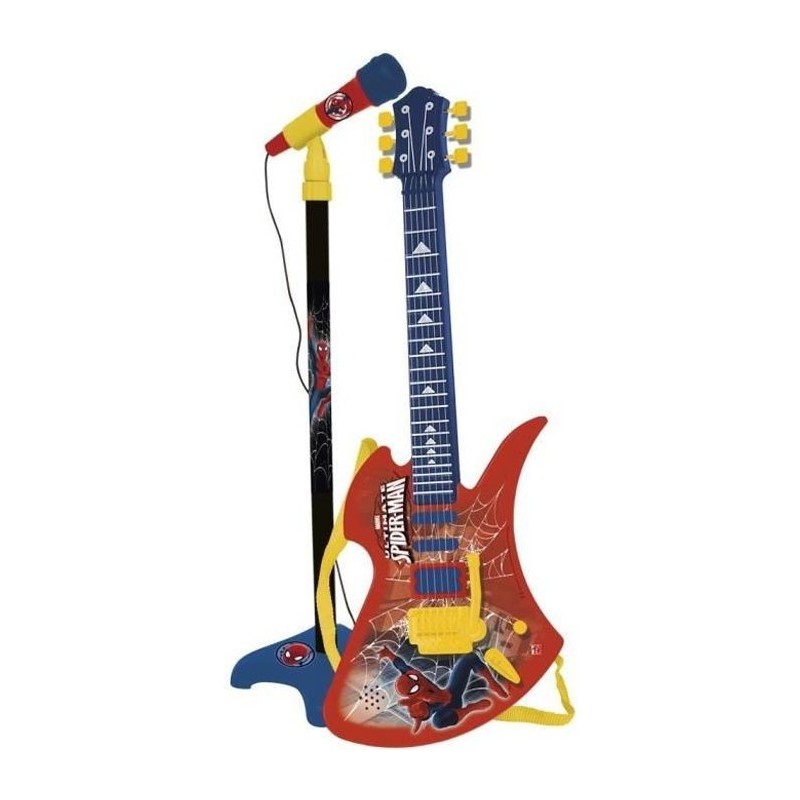 SPIDERMAN Microphone et guitare avec amplificateur