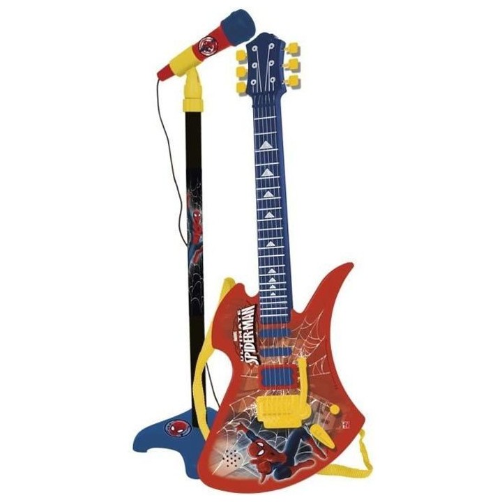 SPIDERMAN Microphone et guitare avec amplificateur