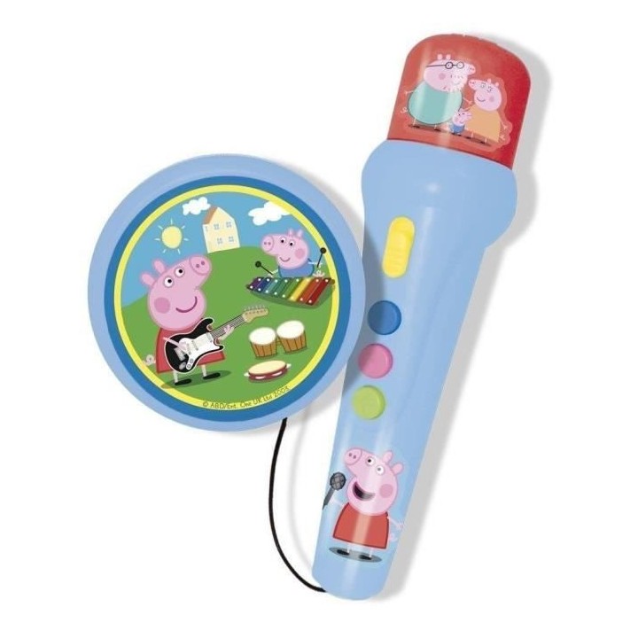 PEPPA PIG Micro a Main avec Ampli et Rythmes