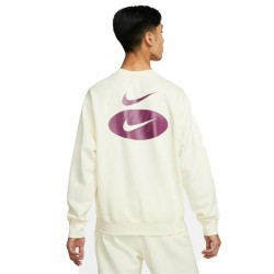 Sweat sans capuche homme Nike Swoosh League Blanc