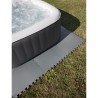 GRE Lot de 9 dalles de protection de sol - En mousse gris anthracite 50x50x0,8 cm