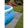 GRE Lot de 9 dalles de protection de sol - En mousse gris anthracite 50x50x0,8 cm