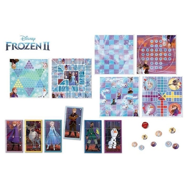 Set 8 en 1 Frozen - Jeu de société - EDUCA