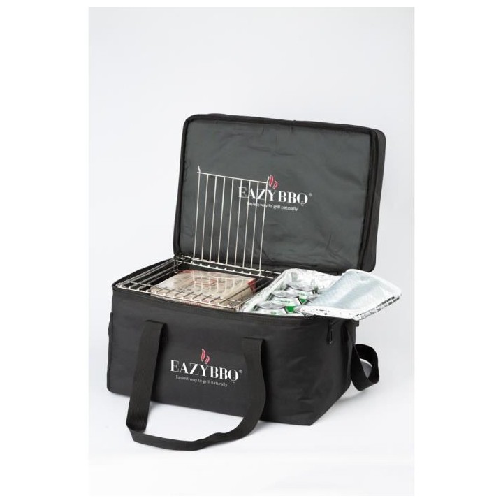 EAZYBBQ Barbecue réutilisable naturel + sac