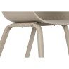 Chaise de Salle à Manger DKD Home Decor Beige 58 x 56 x 78 cm