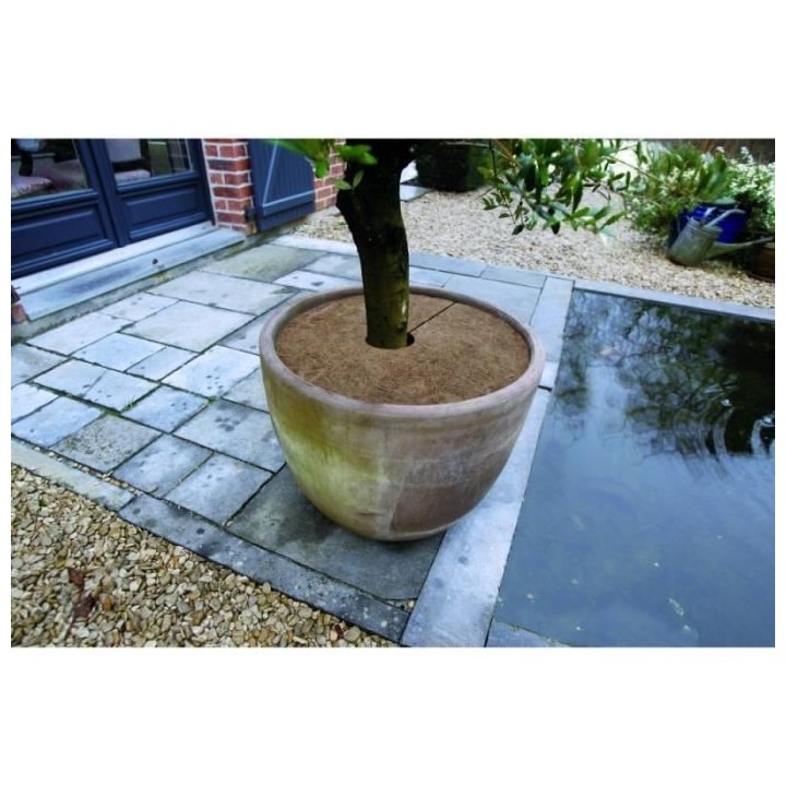 NATURE Lot de 3 disques de plantation en coco - Ø 30 cm - Epaisseur +