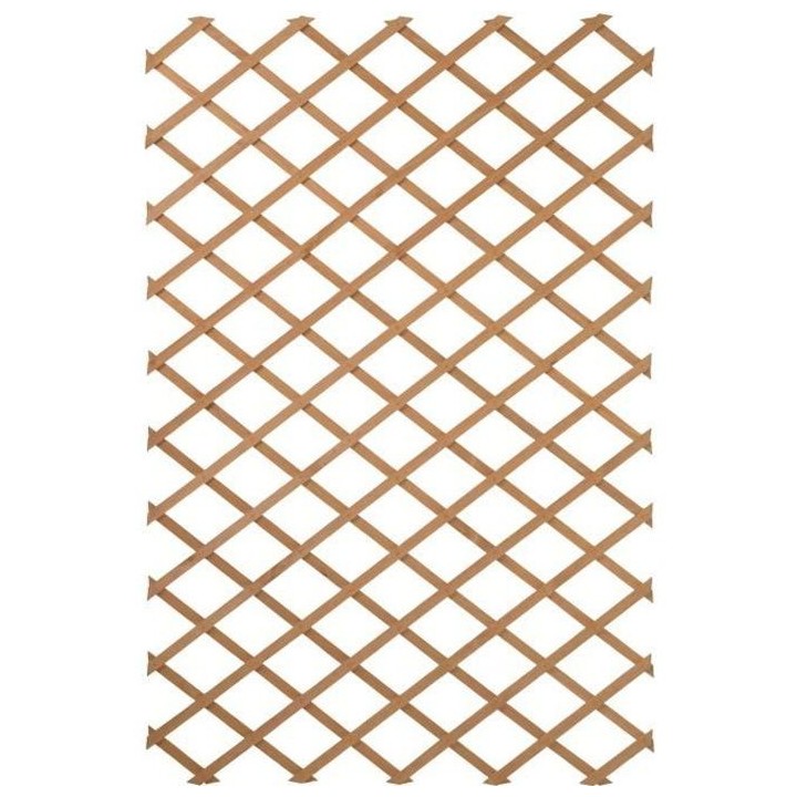 Nature Palissade de jardin 50 x 150 cm Bois Naturel