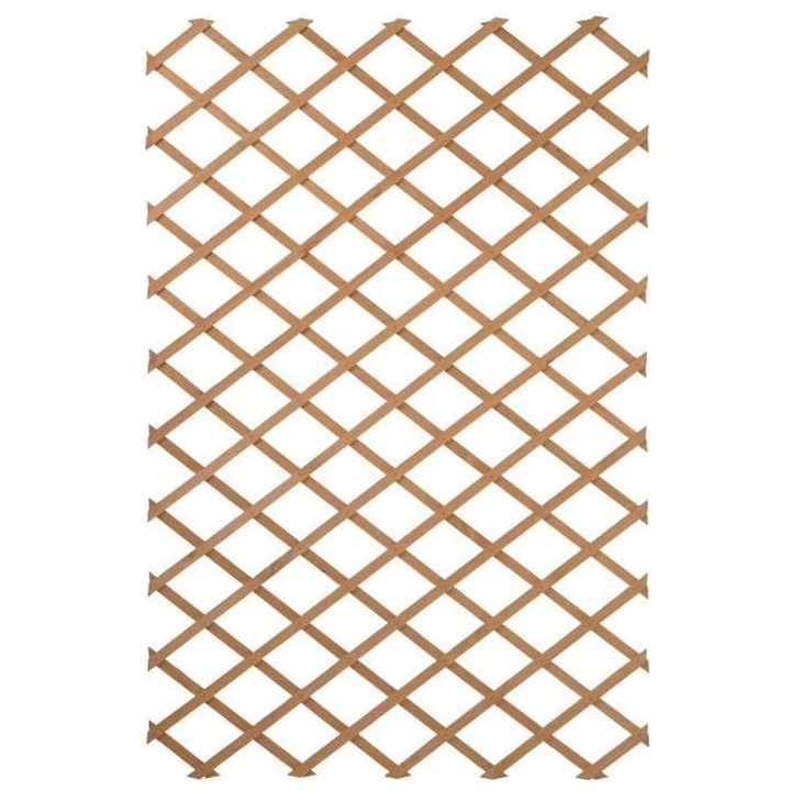 Nature Palissade de jardin 100 x 200 cm Bois Naturel