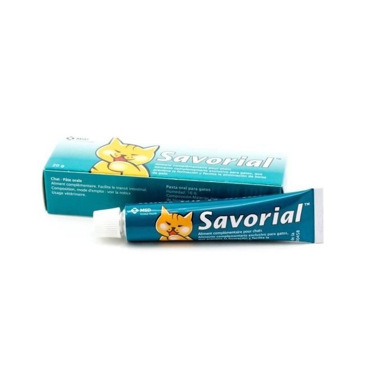 SAVORIAL Complément alimentaire anti boules de poils pour chat - 20 g