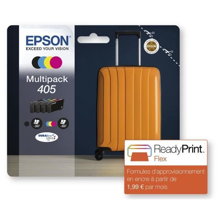 Pack de 4 Cartouches d'encre - 405 Ultra Ink - EPSON - WorkForce WF-78