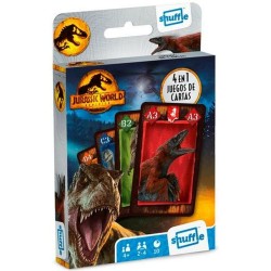 Jeux de cartes Jurassic World 4 en 1 (12 Unités)