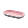 Plateau Inde Mélamine Rose/Gris 24 x 14 x 2,5 cm