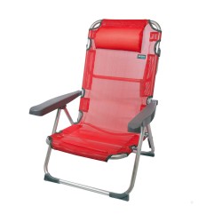 Chaise de Plage Colorbaby 48 x 60 x 90 cm Rouge