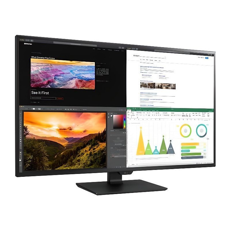 LG 43UN700-B - Écran LED - 43 (42.51 visualisable) - 3840 x 2160 4K @ 60 Hz - AH-IPS - 400 cd/m²