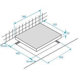 Plaques Vitro-Céramiques BEKO HIC63402T 60 cm 5700 W