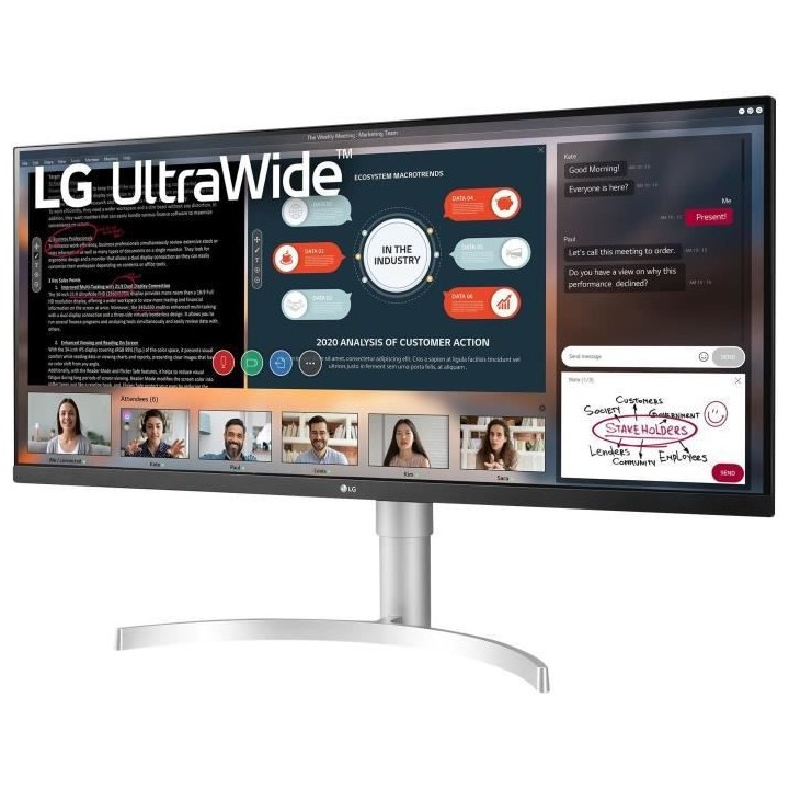 Ecran PC UltraWide - LG - 34WN650 - 34 UWFHD - Dalle IPS - 5 ms - 75 H