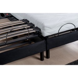 DEKO DREAM Ensemble Relaxation Matelas mousse 2x90x200 + Sommier TPR avec Plots top confort