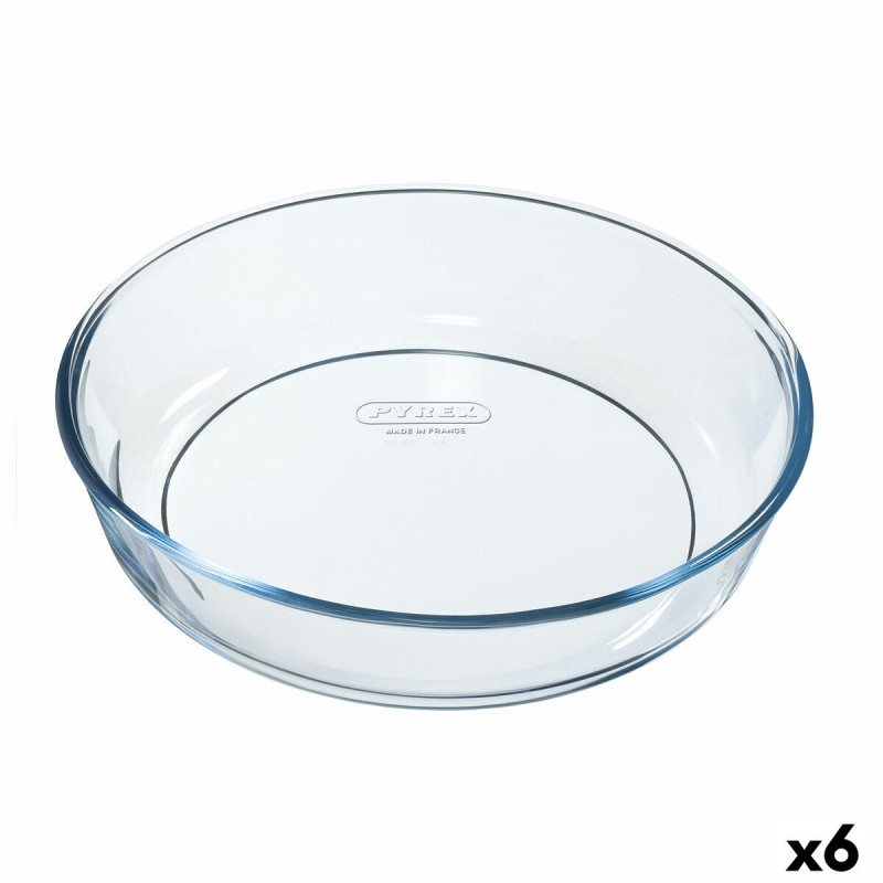 Moule pour four Pyrex Classic Vidrio Rond Transparent 6 Unités 26 x 26 x 6 cm