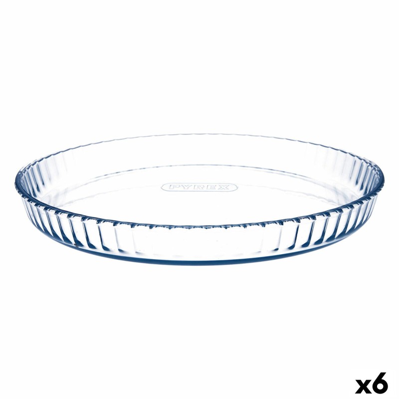 Moule pour four Pyrex Classic Vidrio Plat Rond Transparent verre 6 Unités 31 x 31 x 4 cm