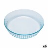 Moule pour four Pyrex Classic Rond Transparent 27 x 27 x 6 cm (6 Unités)